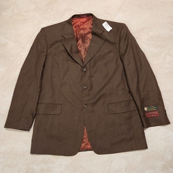 Jos A Bank Mens 42 R 3 Button Corporate Randolph Cotton Cashmere Blazer NWT NEW